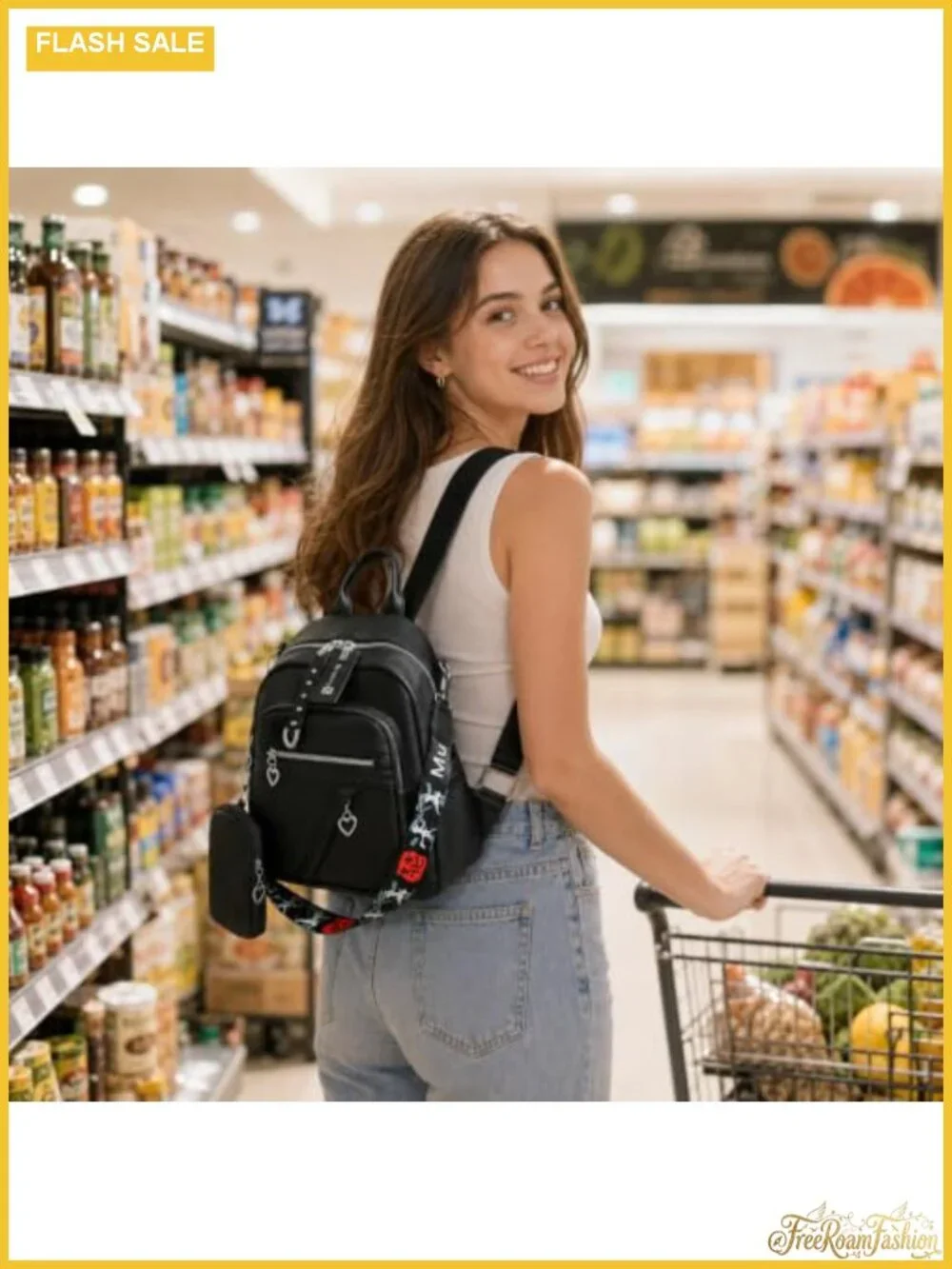Convertible Vegan Leather Small Backpack Purse for Women